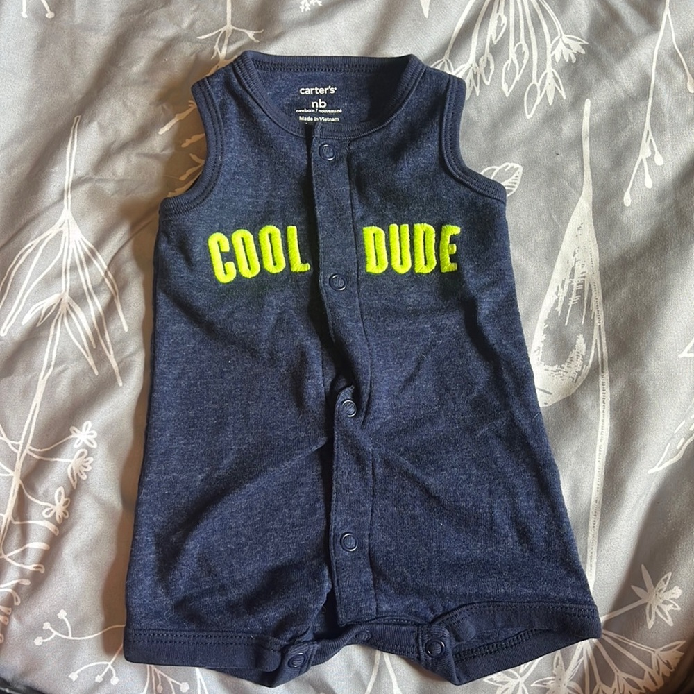 Carters summer romper size newborn